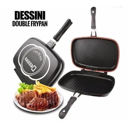 Double Sided Non Stick Pressure Grill Pan - 40cm