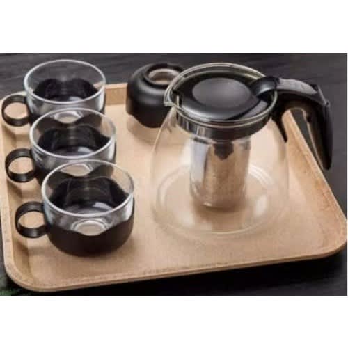 Teapot Set with 4 Cup Set - 900ml