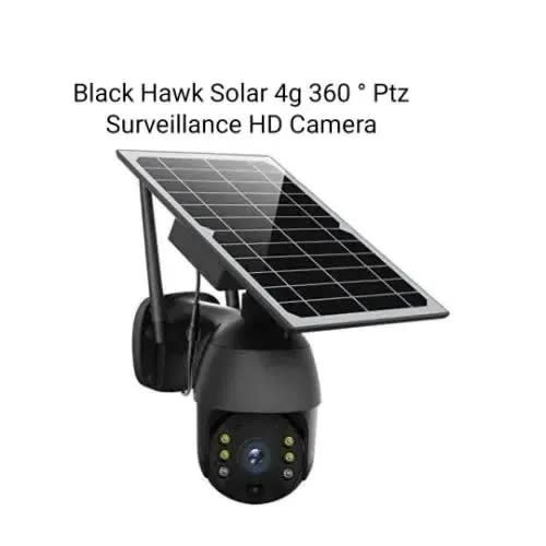 Solar 4g Ptz 360° Surveillance Hd Camera - Black
