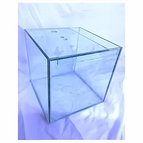 Empty Aquarium Glass + Glass Cover - 12 “ -  6mm Thick
