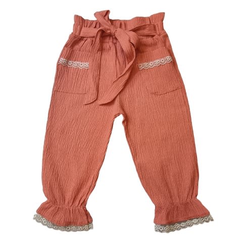 Linen Pants - Light Red