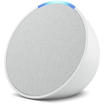 Echo Pop | Full Sound Compact Smart Speaker- Glacier White