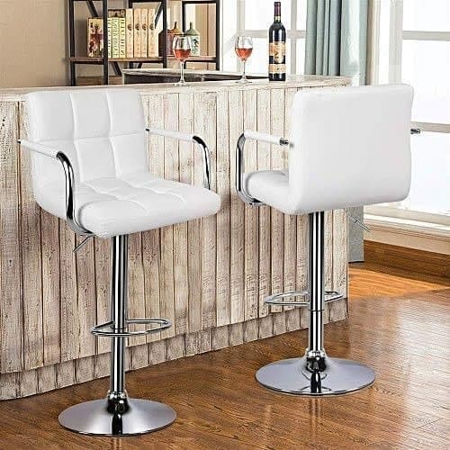 Bar Stools With Arm And Back Rest - 2 Sets