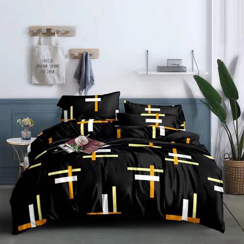 Bedsheet duvet And Four Pillowcases - circles
