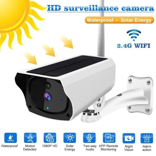Battery Powered Low Power Solar Wifi Camera