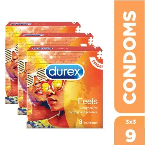 Feels Condoms - 3 Packs -  9 Pieces
