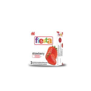 Fiesta Strawberry Condoms 3's X 12 Packs