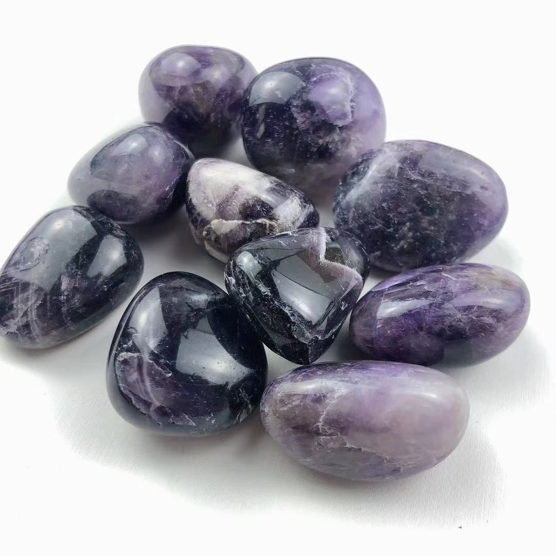 Mookaitedecor Natural Amethyst & Rose Quartz Crystal Money Tree Agate