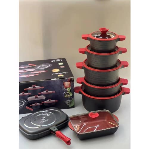 Haus Roland Induction Pot Cookware Set - 14pcs