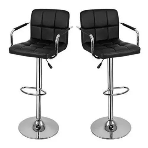 Set Of 2 Bar Stools With Arm And Back