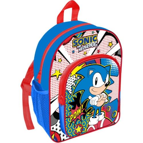 Sonic The Hedgehog Deluxe Backpack With Front Pocket