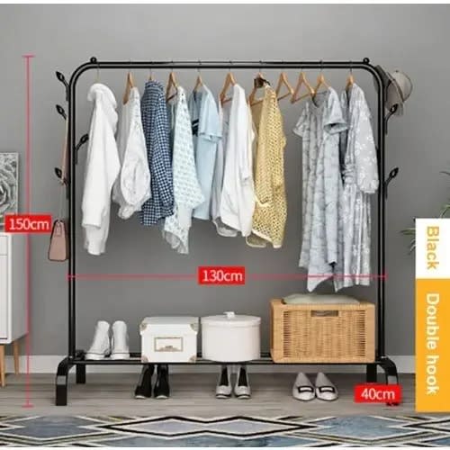Single Pole Clothes Storage Rack