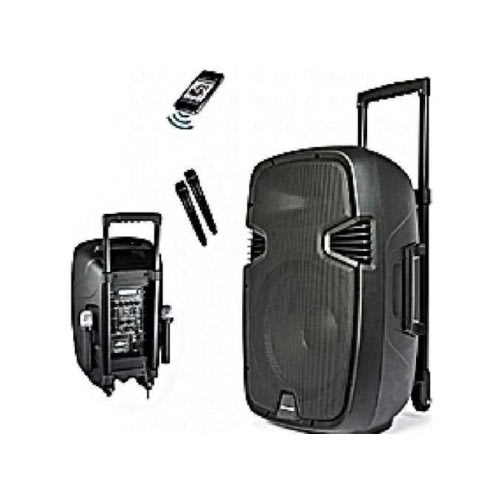 8'' Rechargeable Public Address System With Bluetooth 2 Mic - 2000W