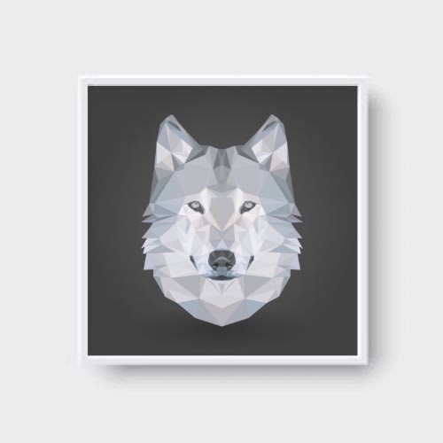 Wall Art Digital Print 30" By 30"-ready To Hang Plain White Glass Frame 2029