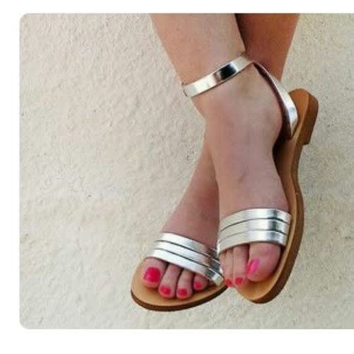 Female Silver Sandals