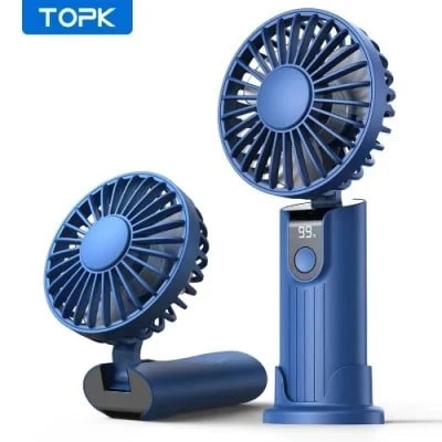 Topk K38 Handheld Multifunctional Fan - Blue
