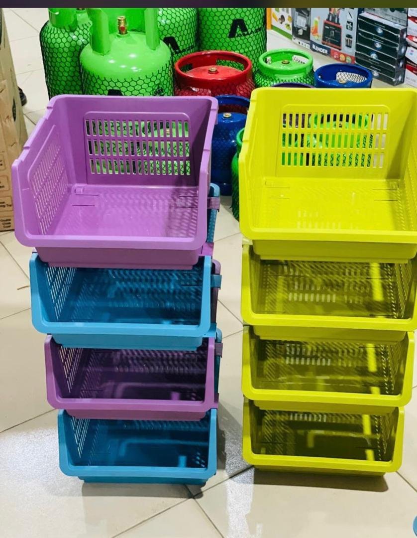 Multifunctional 4-tier trolley rack