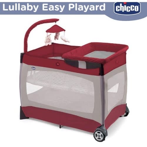Lullaby Easy Playard - Red Wave