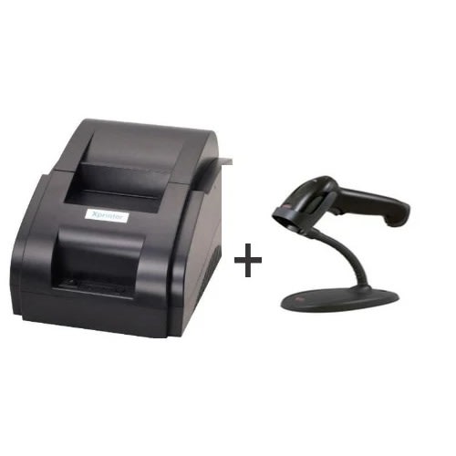 58mm Xprinter Pos Thermal Receipt Printer + Barcode Scanner
