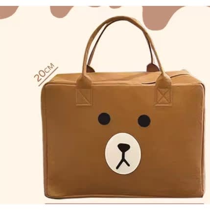 Emoji Travel Bag - Brown