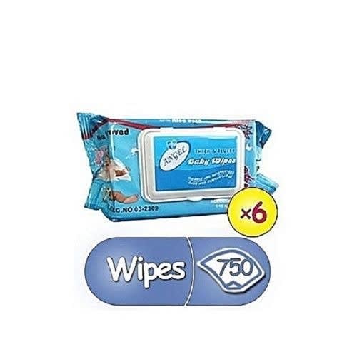 Angel Baby Wipes - 125Counts  X 6