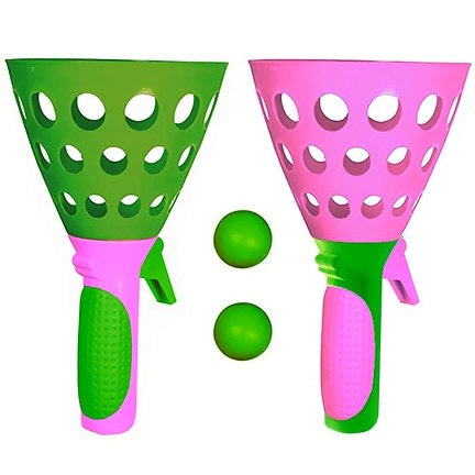 Click & Catch Ball Game -2 Players- Pink & Green