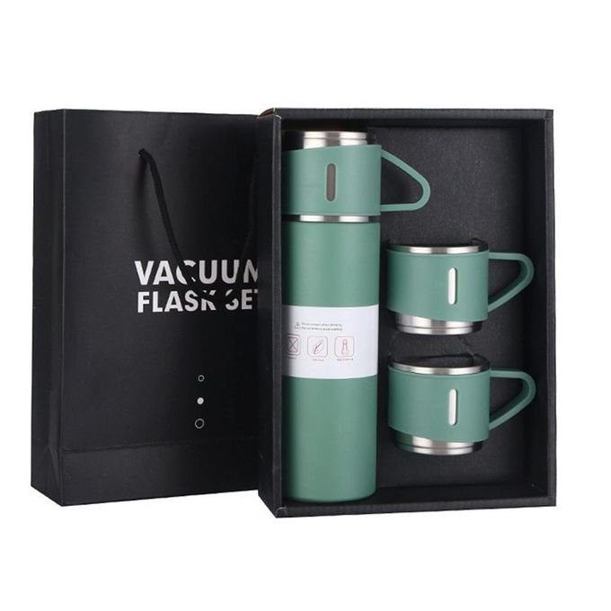 500ML 304 Vacuum Insulated Bottle Set Thermos Bottle Flask - Green
