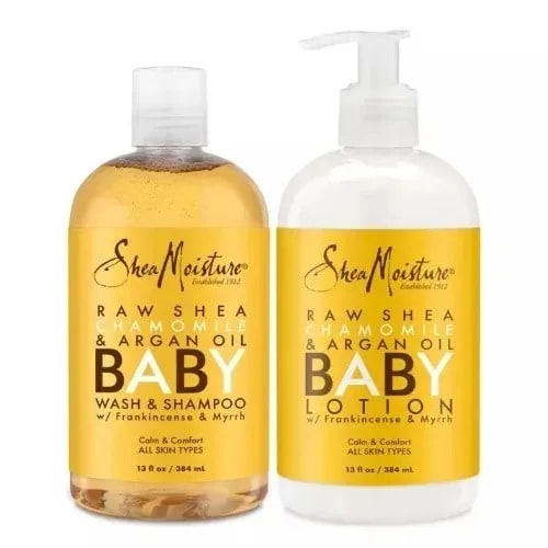 Sheamoisture Calm & Comfort Raw Shea Chamomile And Argan Oil Baby Lotion & Wash- 384ml Eac