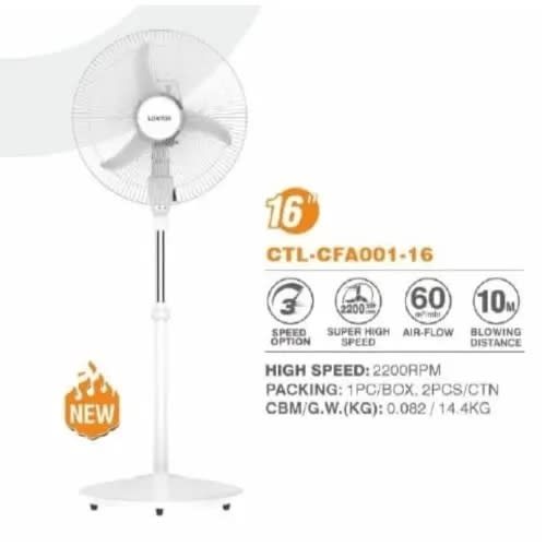 16-inch Cool Breeze Standing Fan Ctl-cfa001-16.