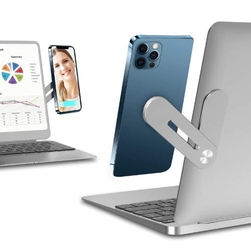Magnetic Side Mount Clip-on Monitor Laptop Phone Holder