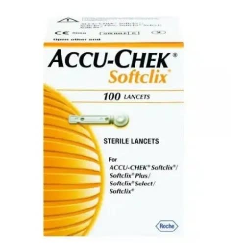 Accu-chek Softclix Glucometer Lancets - 100pcs