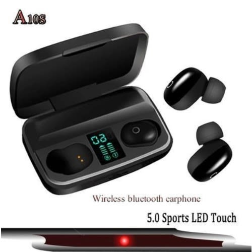 Wireless Bluetooth Earbuds - A10s - Black