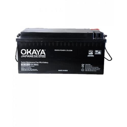 Okaya Smf Deep Cycle Vrla 12v 200ah Inverter Battery