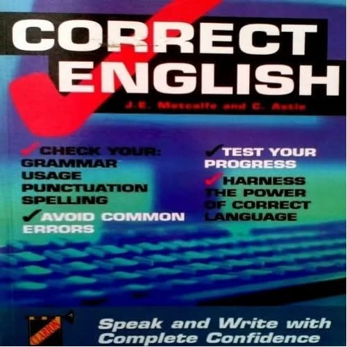 Correct English Book: Speak And Write With Complete Confidence