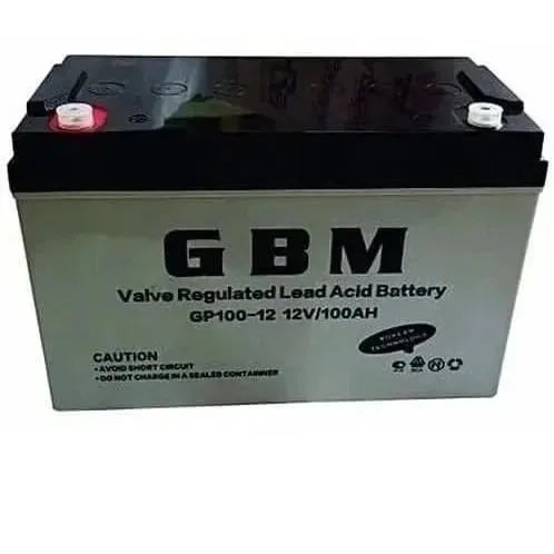 GBM Solar Inverter Battery - 100ah - 12v