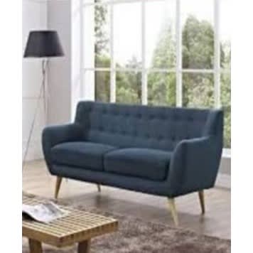 Omega Fur Hendrix Blue 3 Seater