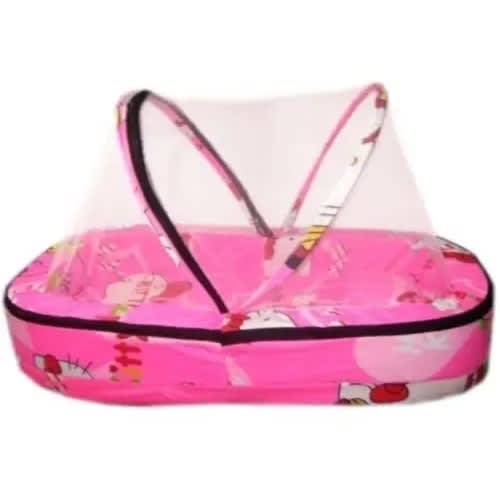 Baby Bed And Mosquito Net - 80 By 60cm