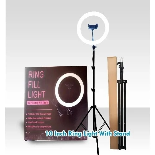 Ring Light - 10 Inch With Tripod Stand - 2.1m