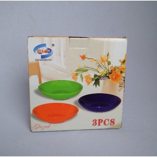 Smp 3 Pieces Breakable Ceramic Dinnerware