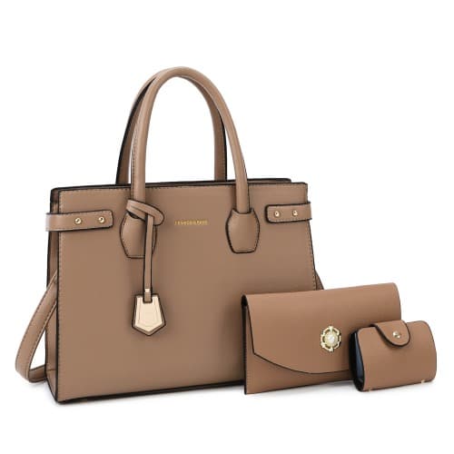 Khaki Ladies 3 In 1 Portable Classy New Arrival Hand Bag
