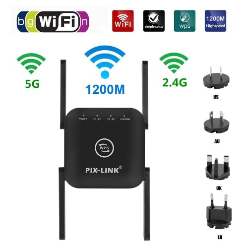 Pix Link 5G & 2.4G Wifi Extender