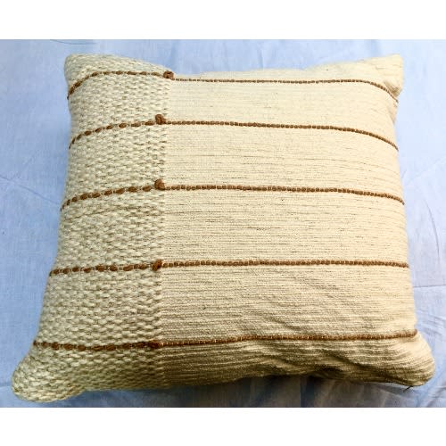 Threshold Cable Knitted Toss Pillow - Beige - 20in X 20in
