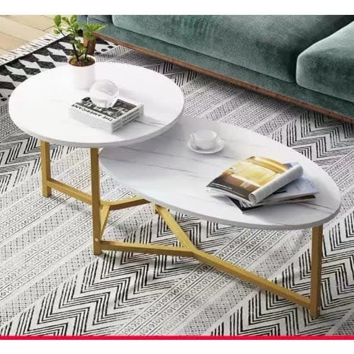 2 In 1 Modern Design Coffee Side Table/ Stool For Home/ Office Size: 125 x 60 x 50cm