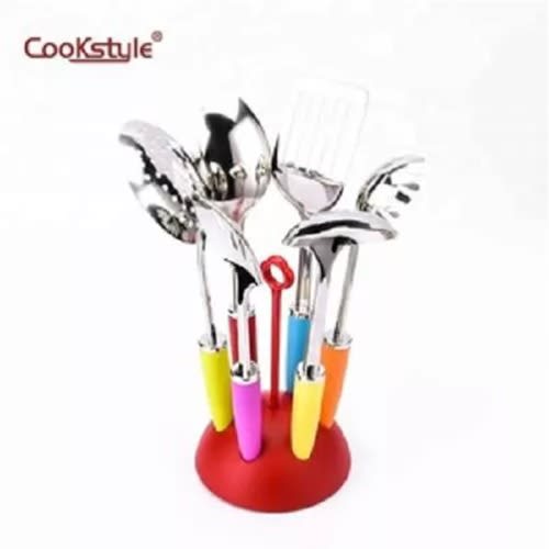 Cooking Spoon / Stand + Free Gift - Multicoloured
