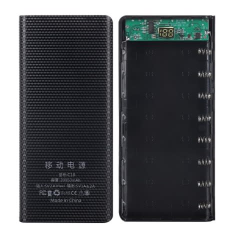 Diy 8-slot 18650 Power Bank Battery Box Mobile Power Supply Kit