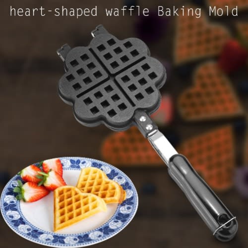 Heart-shaped Double-sided Non-stick Waffle Maker