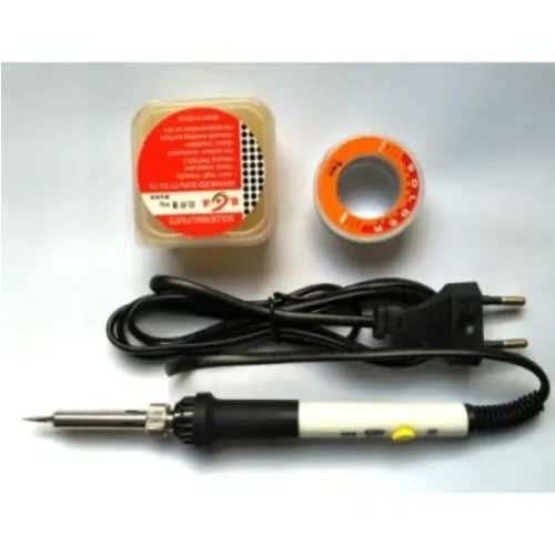 Adjustable Soldering Iron + Lead Solder + Soldering Paste Flux - 60w