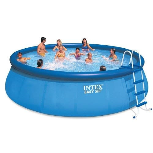 Intex 15' X 42" Easy Set Above Ground Swimming Pool Kit W/ Filter Pump & Ladder Intex 16'