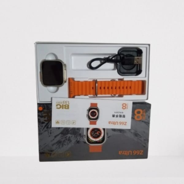 Z66 Ultra Smart Watch - 1.93 Infinite Display - Bluetooth Calling-orange