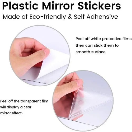 Hexagon Mirror Wall Stickers